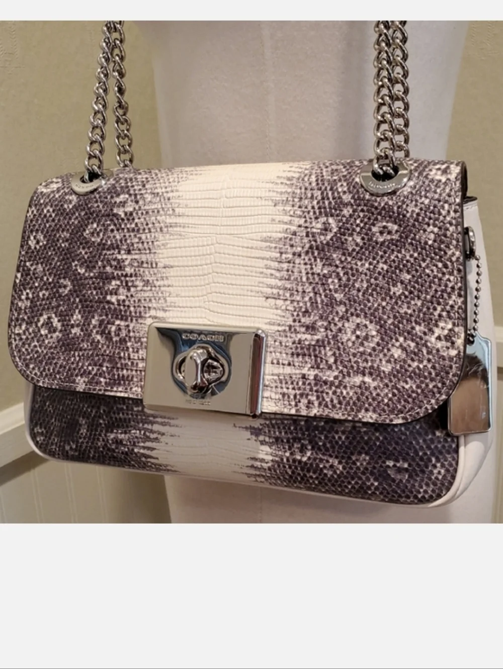 Coach Lizard Embossed Cassidy Crossbody